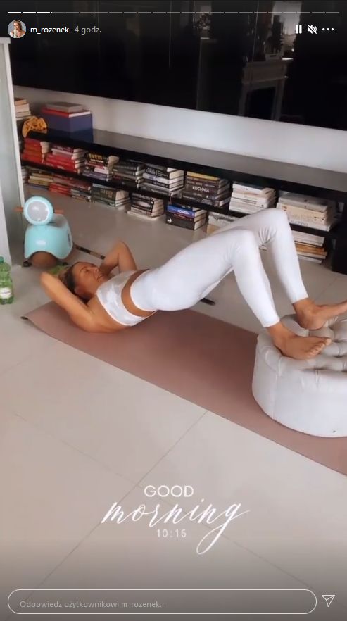 Małgorzata Rozenek trenuje w salonie