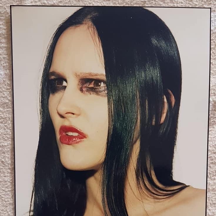 Agnieszka Chylińska w rozmazanym makijażu