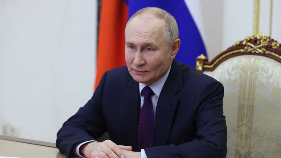 Russian President Vladimir Putin chairs a meeting with members of the Security Council via a video conference in Moscow, Russia, 22 February 2025. EPA/ALEKSEY BABUSHKIN / SPUTNIK / KREMLIN POOL Dostawca: PAP/EPA.