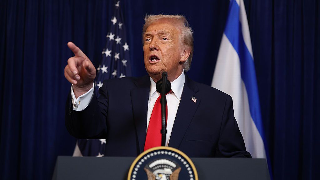 President Trump Meets With Israeli PM Netanyahu At His Palm Beach Estate
PALM BEACH, FLORIDA - DECEMBER 29: U.S. President Donald Trump holds a press conference with Israeli Prime Minister Benjamin Netanyahu at his Mar-a-Lago club on December 29, 2025 in Palm Beach, Florida. The two leaders held a bilateral meeting to discuss regional security in the Middle East as well as the U.S.-Israel partnership.  (Photo by Joe Raedle/Getty Images)
Joe Raedle