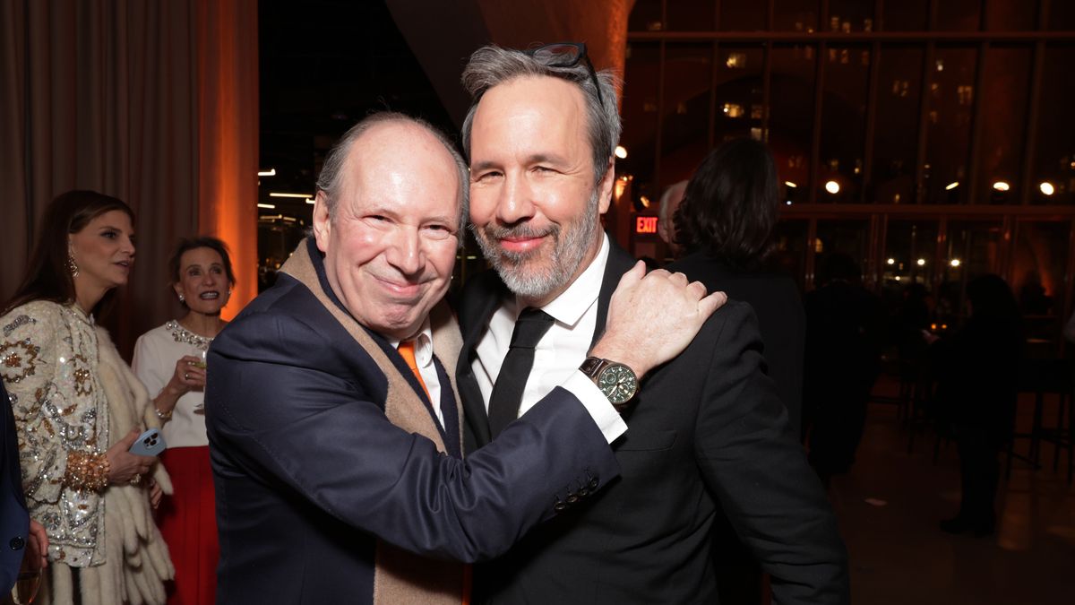 NEW YORK, NEW YORK - FEBRUARY 25: Hans Zimmer (L) and Denis Villeneuve seen at the New York Premiere of Warner Bros. "Dune: Part Two" After Party at American Museum of Natural History Museum on February 25, 2024 in New York City. (Photo by Eric Charbonneau/Getty Images for Warner Bros.)