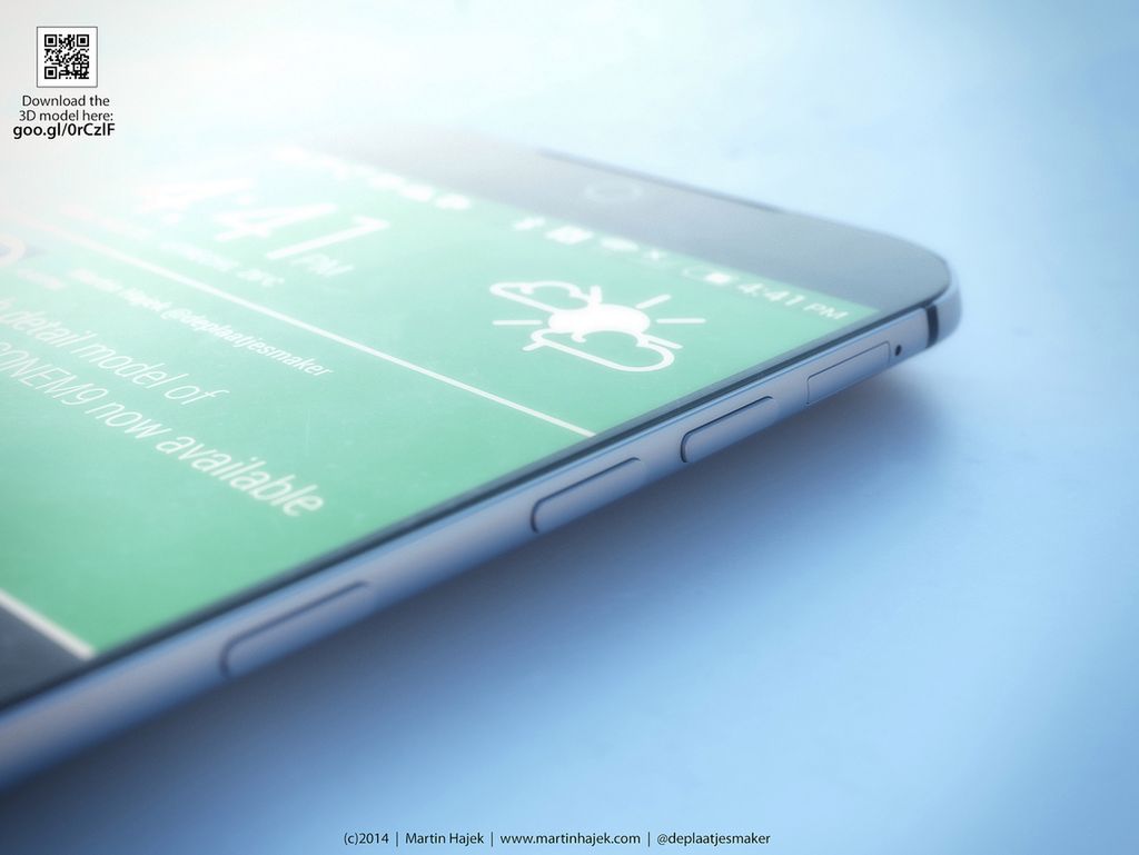 HTC One (M9), Galaxy S6 i iPhone 6 - porównanie renderów 5