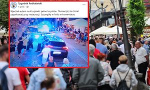 Zdjęcie z Krupówek. Turysta podróżował z rodziną. Tak się tłumaczył