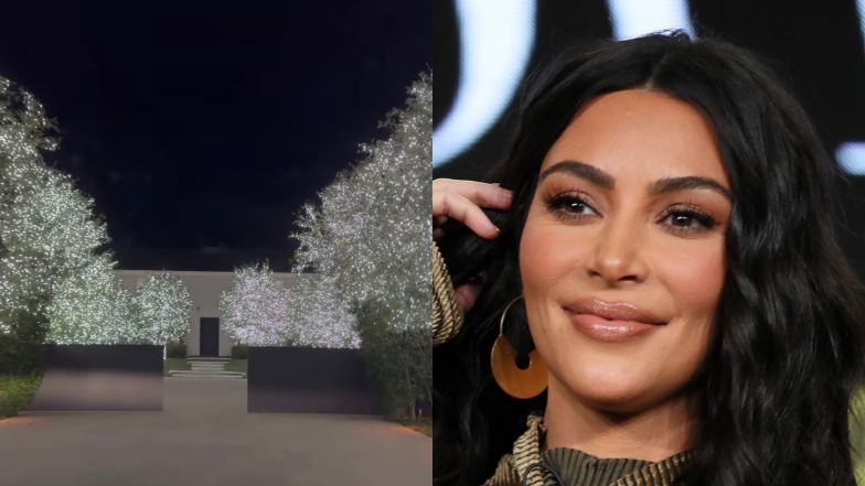 Kim Kardashian went crazy and showed off her Christmas decorations.