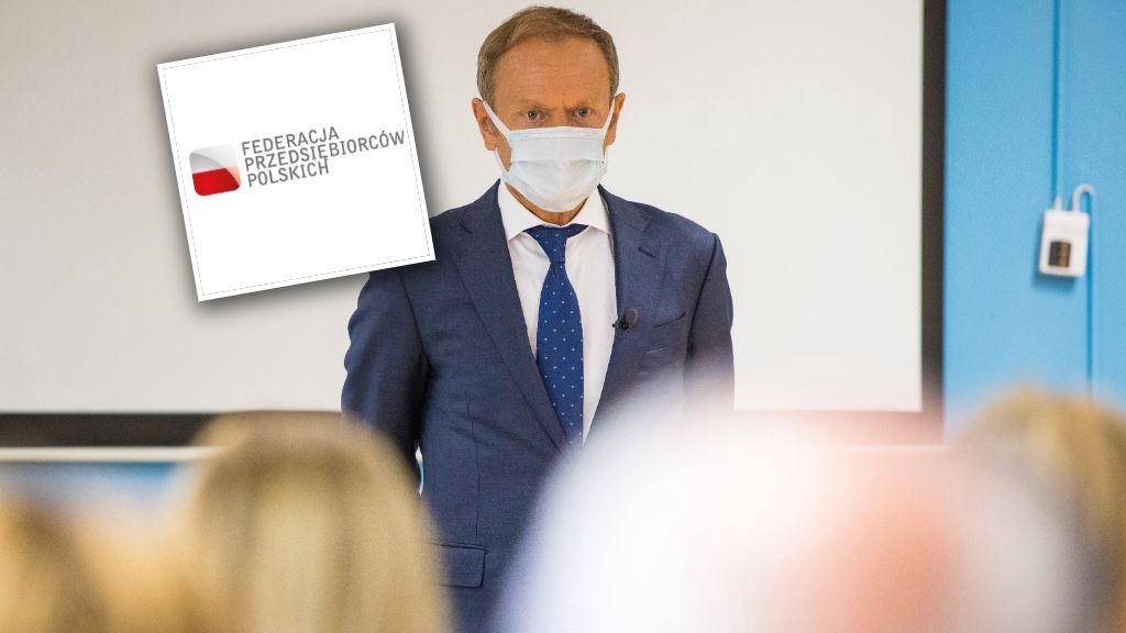 Donald Tusk podczas spotkania z lekarzami (2022)