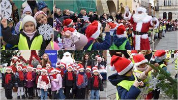 Tarnów: Choinki przy Ratuszu ubrane przez najmłodszych