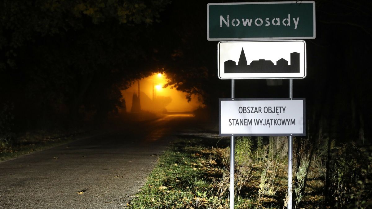 Nowosady miejscowość znajdująca się w strefie objętej stanem wyjątkowym.