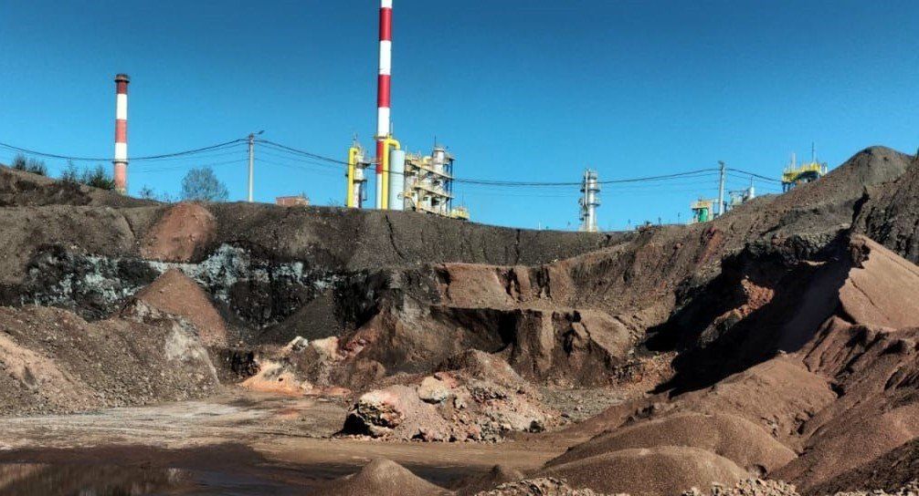 Dymiąca hałda w Radlinie