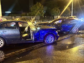 Wrocław: Zderzenie 4 aut. Zniszczenia są poważne