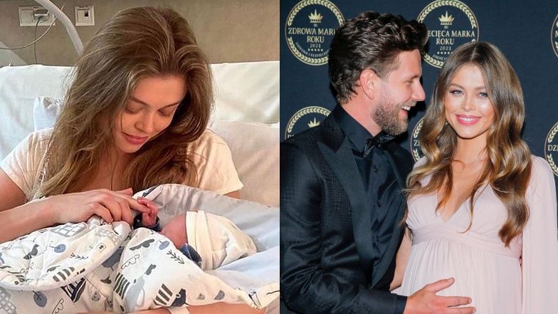 Joanna Opozda z synkiem Vincentem pozdrawiają fanów