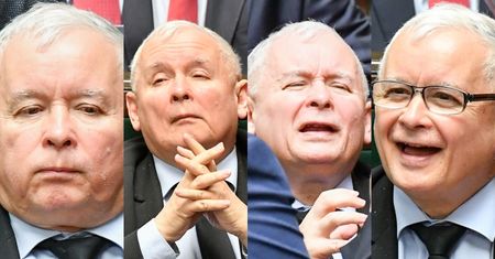 Humorzasty Jarosław Kaczyński stroi miny w Sejmie (ZDJĘCIA)
