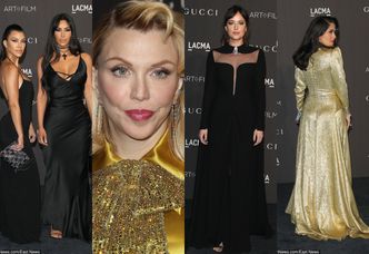 Szczupła talia Kim Kardashian, wygładzona twarz Courtney Love i mroczna Dakota Johnson na gali LACMA (ZDJĘCIA)