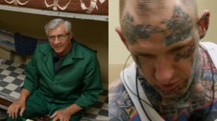 Zygmunt Chajzer uczy się grypsowania. Takie sceny prosto z celi