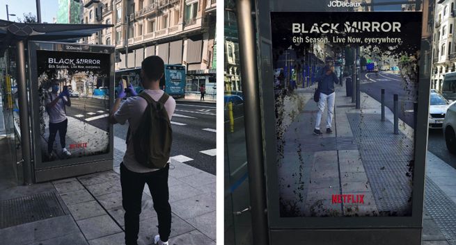 Plakat "Black Mirror" jako rzeczywistość roku 2020