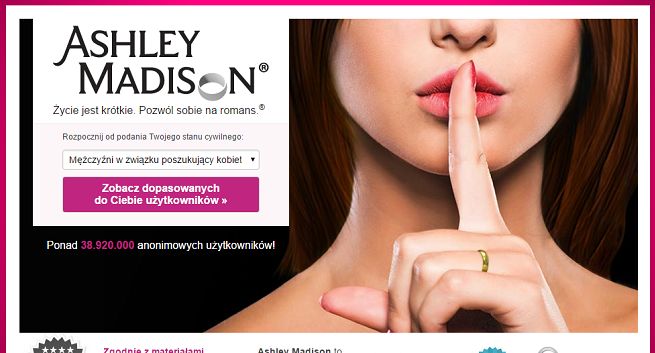 Wyciekły dane użytkowników portalu Ashley Madison
