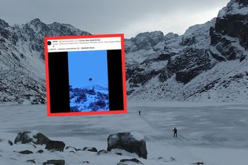 Niesie się wideo z Tatr. Turyści ostrzegają się wzajemnie. "Nie ryzykujcie"