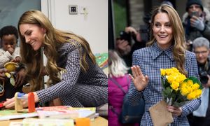 Księżna Kate zadaje szyku w obcisłej sukience podczas spotkania z dziećmi (ZDJĘCIA)