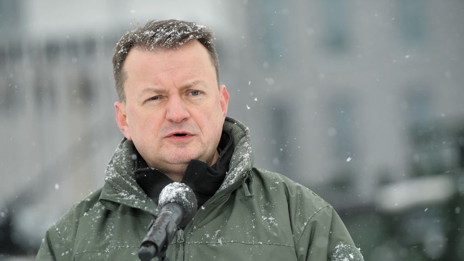 Minister obrony narodowej Mariusz Błaszczak złożył wizytę w Kijowie