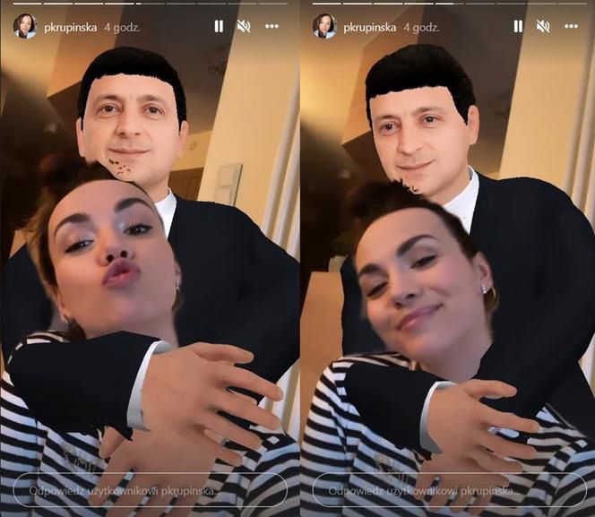Paulina Krupińska opublikowała nagranie z Zełenskim