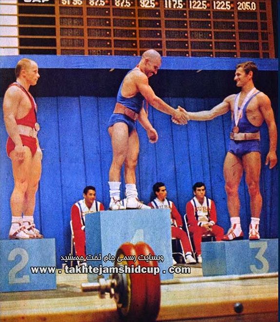 Lajos Szűcs, Mohammad Nassiri, Zygmunt Smalcerz w 1973 r.