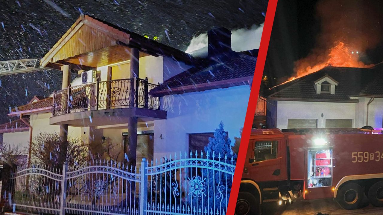 32 strażaków gasiło groźny pożar w Wysokiej