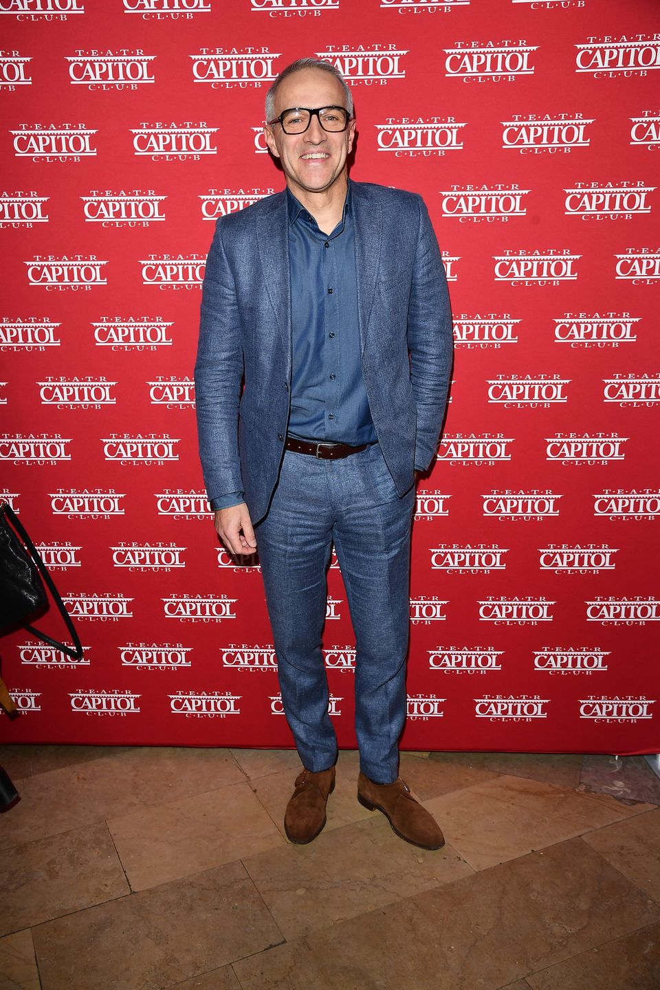 Paweł Orleański na premierze "Łóżko pełne cudzoziemców"