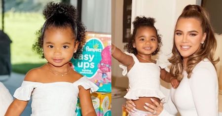 Khloe Kardashian chwali się pierwszym kontraktem reklamowym córki i NOWYMI rysami twarzy. Fani: "Dajesz jej ZŁY PRZYKŁAD" (FOTO)