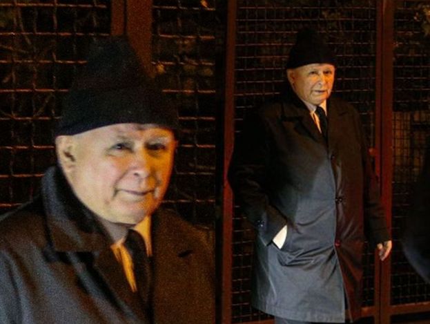 Jarosław Kaczyński założył modną czapkę na czubek głowy (ZDJĘCIA)