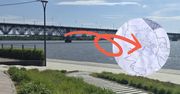 Kładka rowerowa pod starym mostem