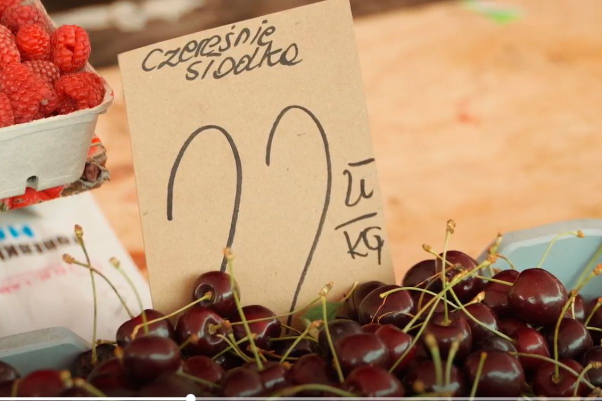 Czereśnia ciemna ma wyższą cenę niż jasna