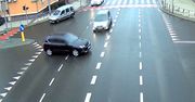 Kolizja na skrzyżowaniu w Zielonej Górze. Wszystko nagrała kamera