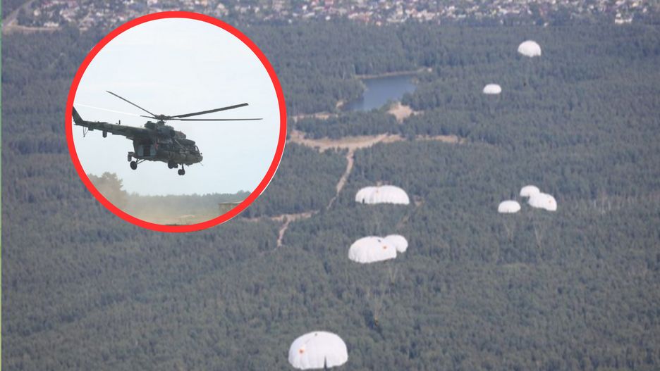 Śmigłowce niedaleko granicy z Polską