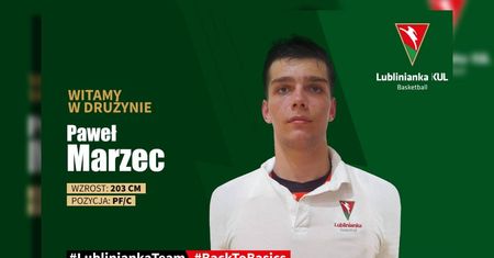 Paweł Marzec ponownie w składzie Lublinianki KUL Basketball na sezon 2024/2025