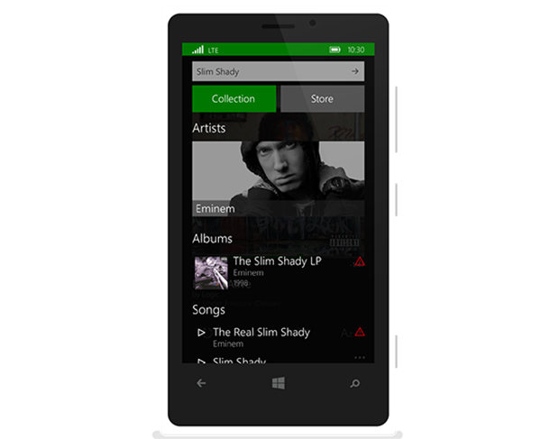 XBOX Music Windows 10