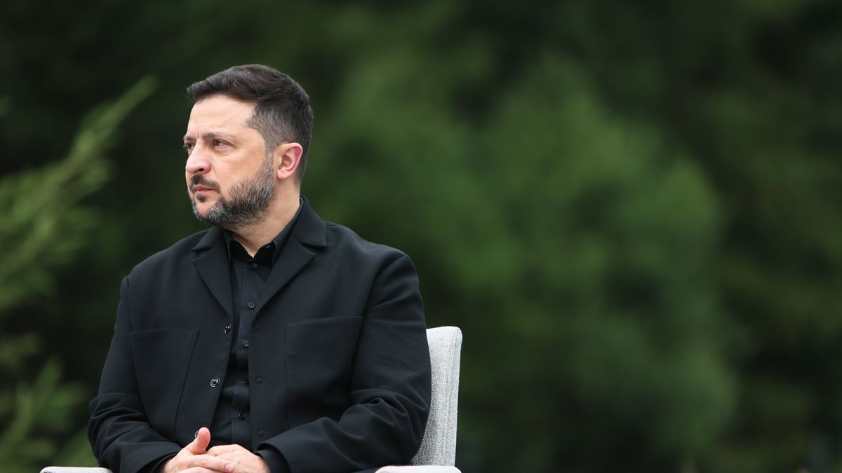 President of Ukraine Volodymyr Zelenskyy attends a news conference during the Carpathian 8 Summit in Ivano-Frankivsk region, Ukraine, September 18, 2026. On this day, President of Ukraine Volodymyr Zelenskyy announced the launch of a new format - the Carpathian Eight (C8) - comprising Austria, the Czech Republic, Hungary, Poland, Romania, Serbia, Slovakia, and Ukraine. (Photo by Yurii Rylchuk/Ukrinform) (Photo credit should read Yurii Rylchuk/ Ukrinform/Future Publishing via Getty Images)