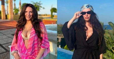 Wczasowiczka Dominika Serowska prezentuje imponujący dekolt i pozdrawia z Hiszpanii