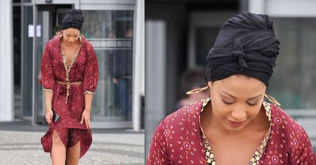 Patrycja Kazadi w turbanie i odsłoniętym brzuchem. Wstydzi się swoich nóg? (ZDJĘCIA)