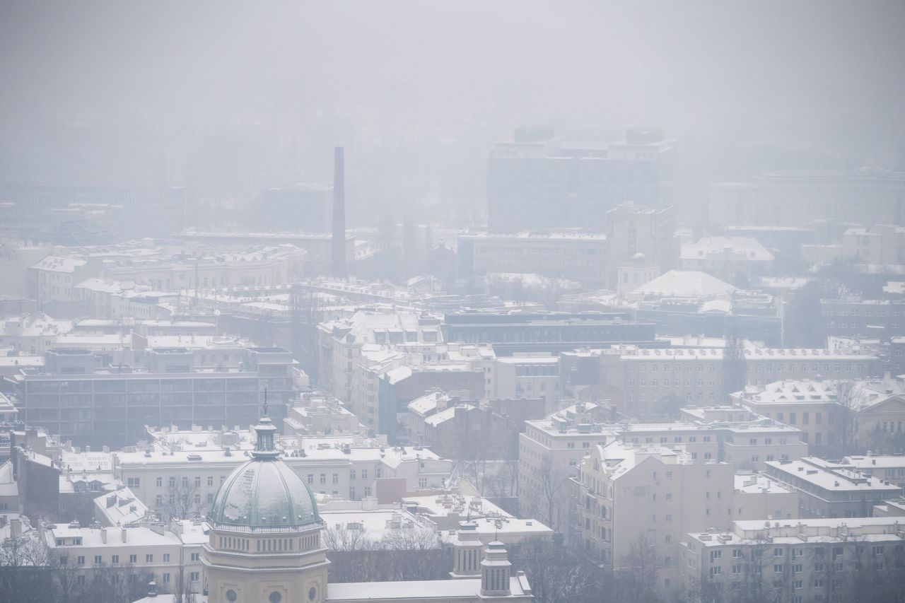 Warszawa. Smog w stolicy