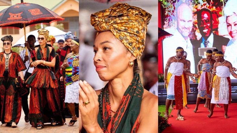 Omenaa Mensah upamiętniła ojca zgodnie z ghańską tradycją