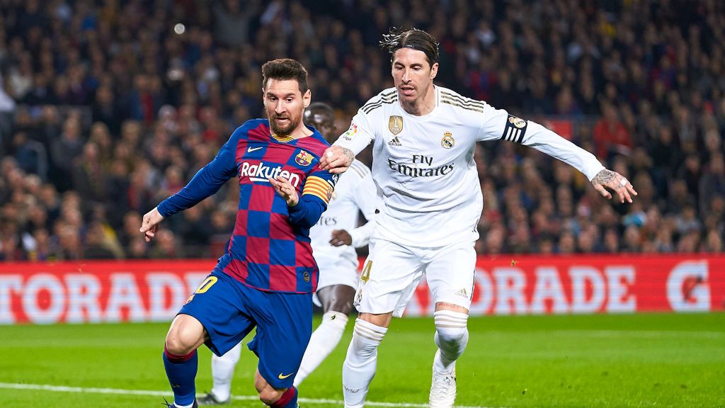 Getty Images / Quality Sport Images / Na zdjęciu: Leo Messi i Sergio Ramos