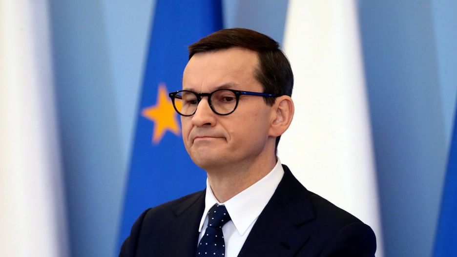 Mateusz Morawiecki i Jacek Sasin o tarczy antyinflacyjnejFot. Piotr Molecki/East News, Warszawa, 25.11.2021. KPRM. Konferencja prasowa premiera Mateusza Morawieckiego i oraz wicepremiera, ministra aktywow panstwowych Jacka Sasina na temat tarczy inflacyjnej.
N/z: Mateusz MorawieckiPiotr Molecki