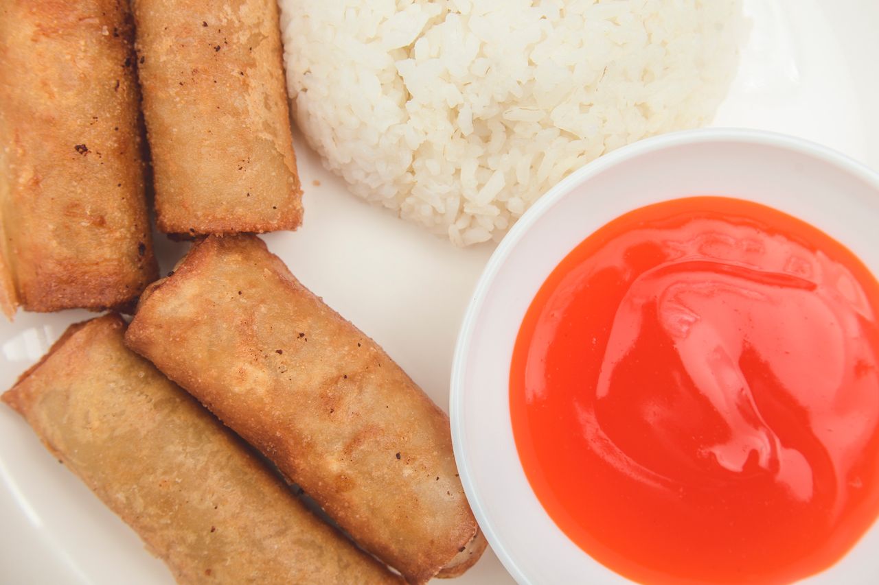 Spring rolls are a popular dish from the Asian culinary offerings.