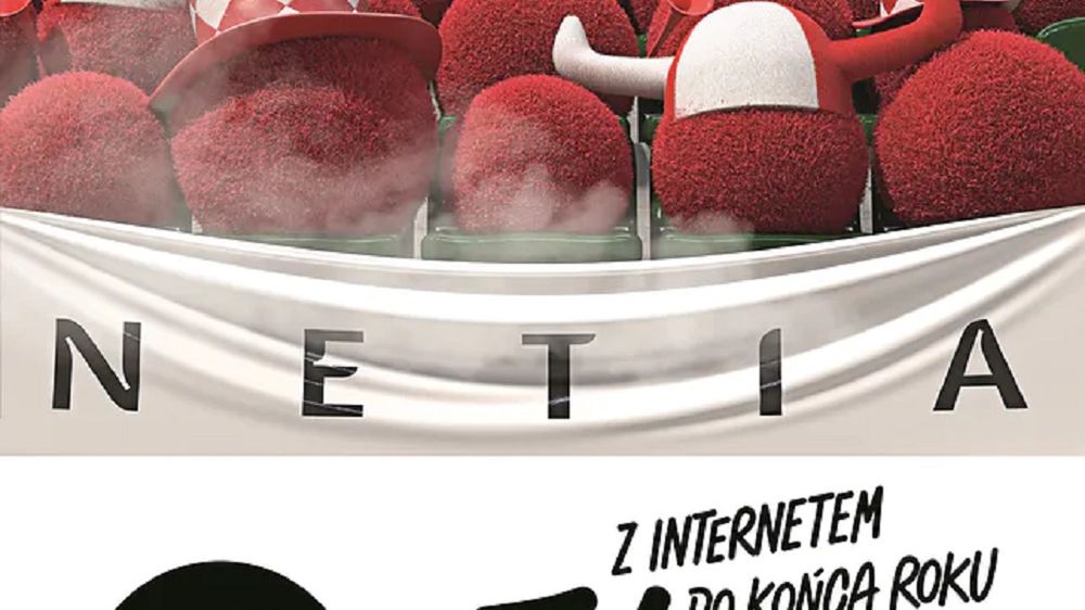 Ujęcie jednej z reklam Netii.
