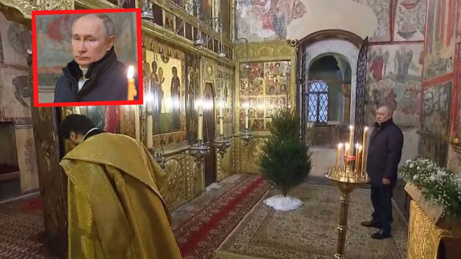 "Hipokryzja". Putin przed ołtarzem, a na froncie jak przed "rozejmem"