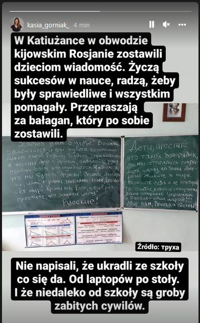 Dziennikarka TVN opublikowała wiadomość od Rosjan