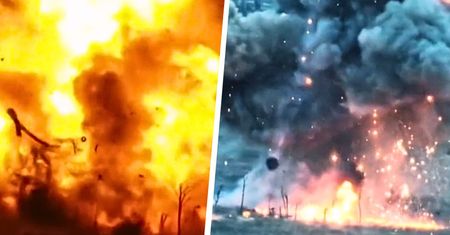 Atak rakietowy pod Zaporożem. Rosyjski T-64 rozerwany na kawałki