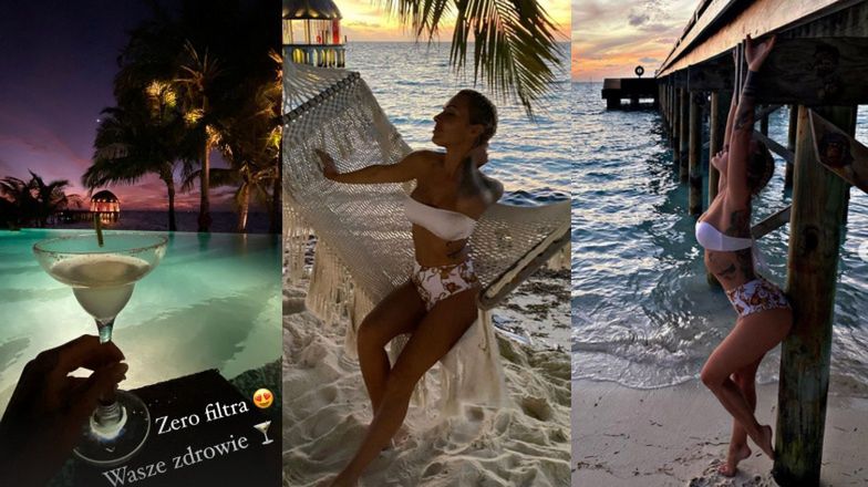 Blanka Lipińska pręży się w bikini na Malediwach