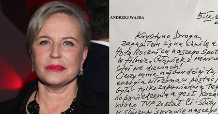 Krystyna Janda opublikowała list, który Wajda wysłał jej przed śmiercią!