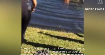 Student uratował 92-latka z tonącego samochodu