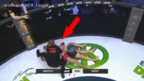 Niecodzienna scena w ACA! Uduszony zawodnik leżał na rywalu
